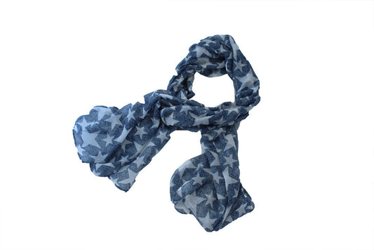 Scarf Print - Stars - Blue - BuyAbility South Africa
