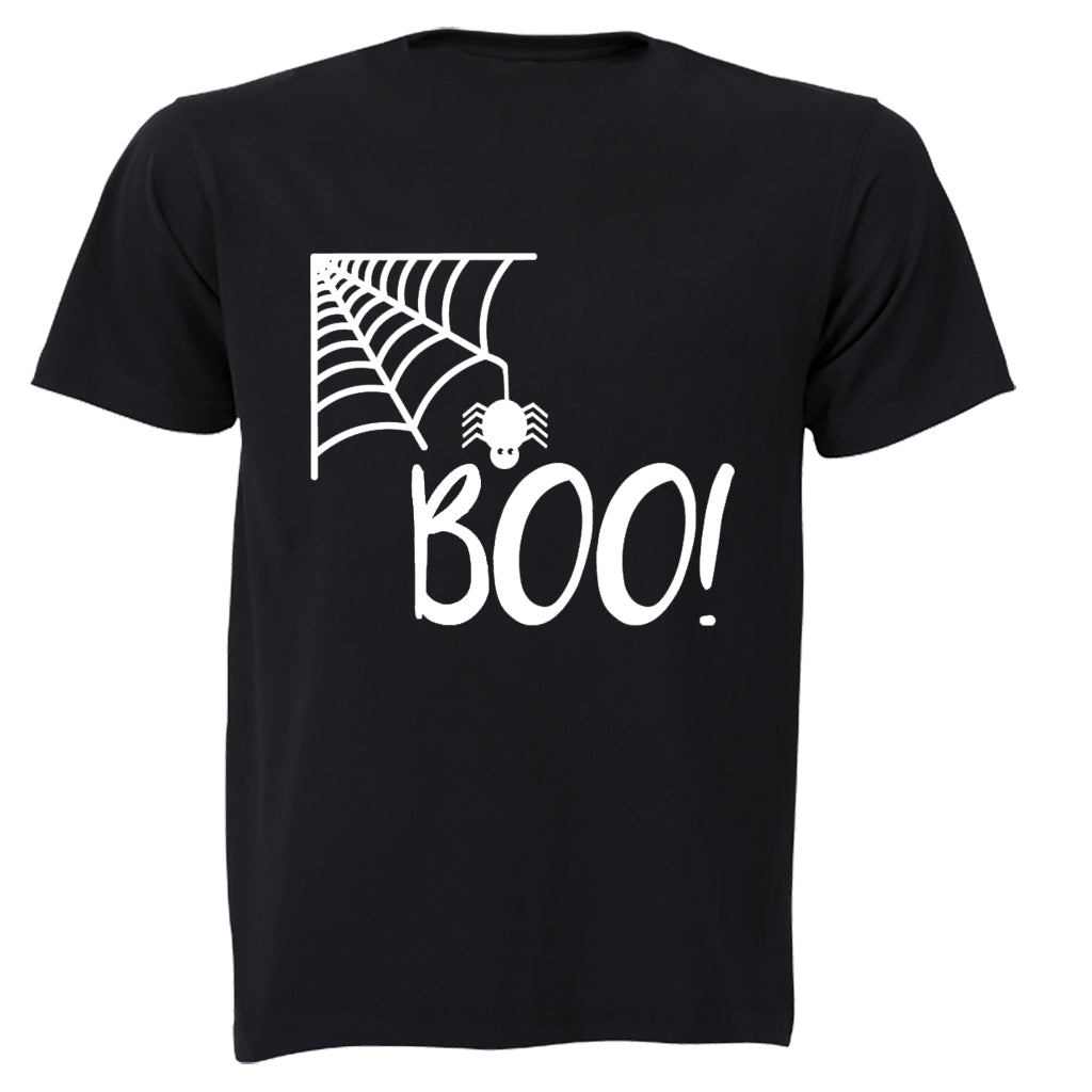 Boo! Spiderweb - Halloween - Adults - T-Shirt - BuyAbility South Africa
