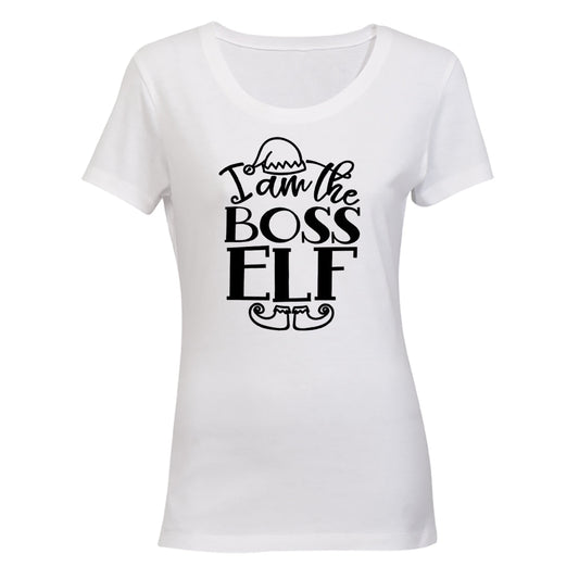 Boss Elf - Christmas - Ladies - T-Shirt - BuyAbility South Africa