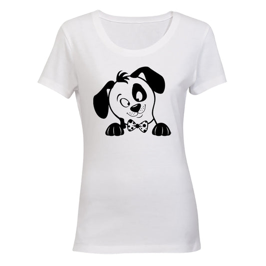 Bow Tie Pup - Ladies - T-Shirt - BuyAbility South Africa