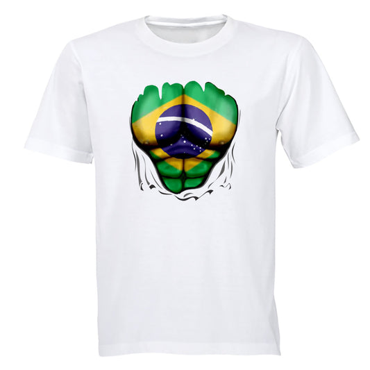 Brazil Ripped Shirt Effect - Kids T-Shirt - BuyAbility South Africa