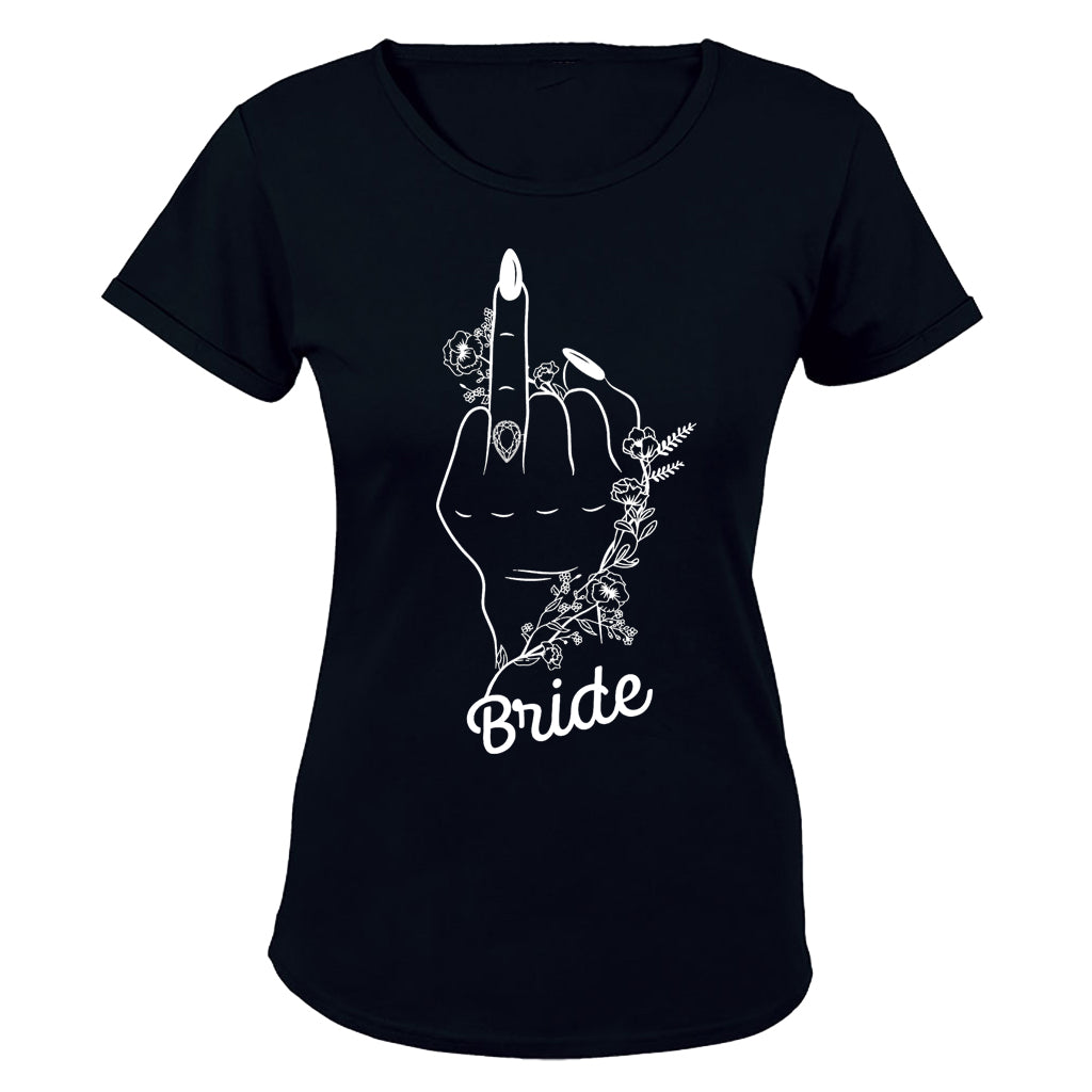 Bride - Floral Hand - Ladies - T-Shirt - BuyAbility South Africa