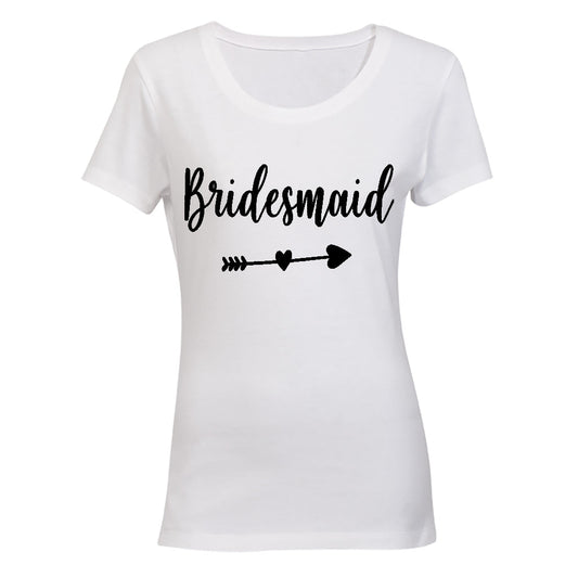 Bridesmaid - Heart and Arrow - Ladies - T-Shirt - BuyAbility South Africa