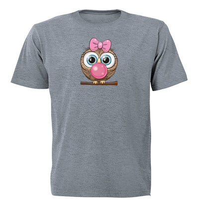 Bubblegum Owl - Kids T-Shirt - BuyAbility South Africa