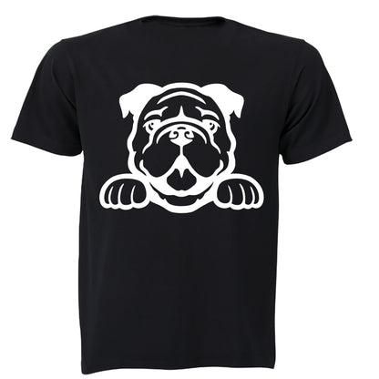 Bulldog Peeking - Adults - T-Shirt - BuyAbility South Africa
