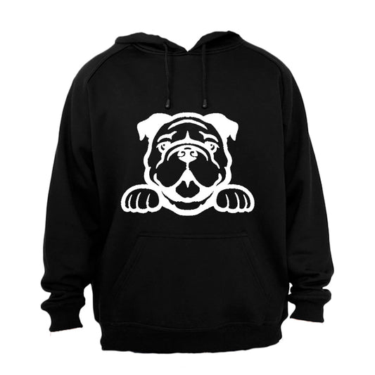 Bulldog Peeking - Hoodie - BuyAbility South Africa