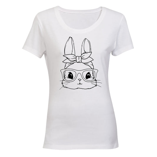 Bunny Glasses - Easter - Ladies - T-Shirt - BuyAbility South Africa