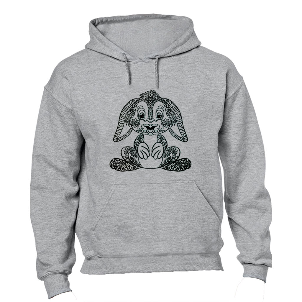 Bunny Stencil - Easter - Hoodie - BuyAbility South Africa
