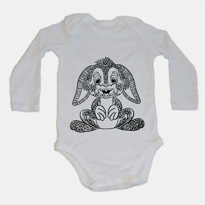 Bunny Stencil - Easter - Baby Grow