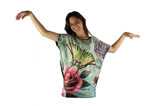 Black Butterfly Top with Sparkle - BuyAbility