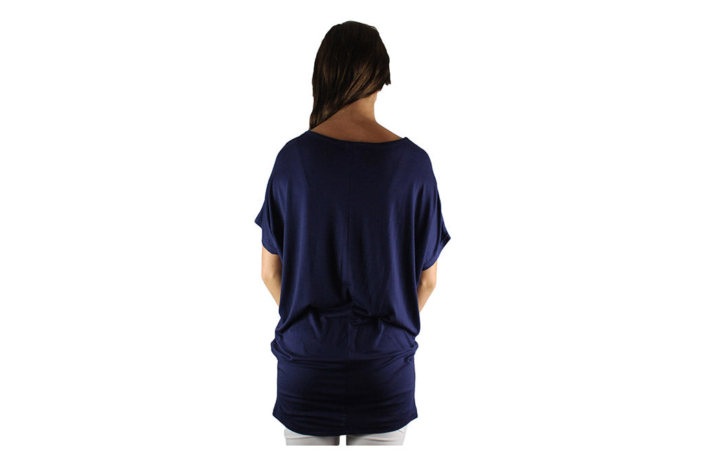 Navy Blue Butterfly Top with Sparkle - BuyAbility