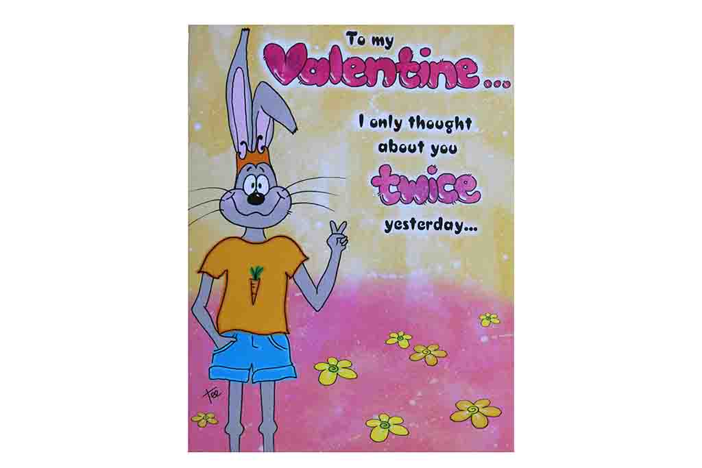 I Only Thought About you TWICE Yesterday – Valentine’s Card - BuyAbility
