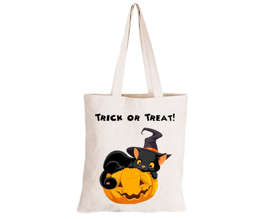 Cat on a Pumpkin - Eco-Cotton Trick or Treat Bag - BuyAbility South Africa