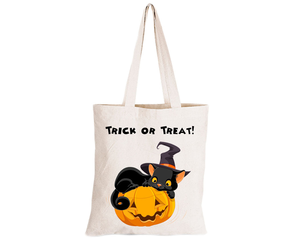 Cat on a Pumpkin - Eco-Cotton Trick or Treat Bag - BuyAbility South Africa