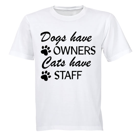 Cats Have Staff - Adults - T-Shirt - BuyAbility South Africa