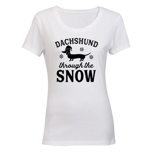 Christmas - Dachshund - Ladies - T-Shirt - BuyAbility South Africa