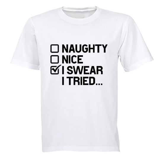 Christmas - I Tried - Adults - T-Shirt - BuyAbility South Africa