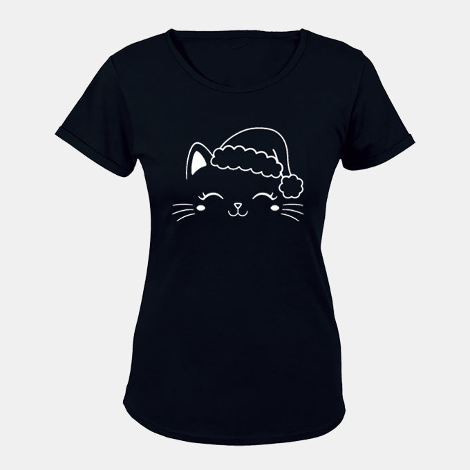 Christmas Cat - Ladies - T-Shirt