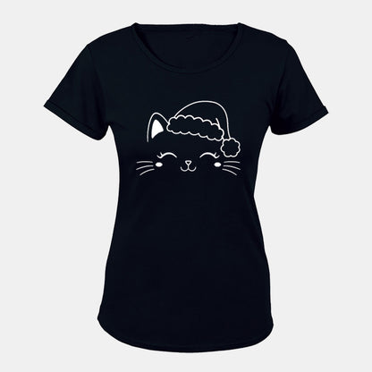 Christmas Cat - Ladies - T-Shirt