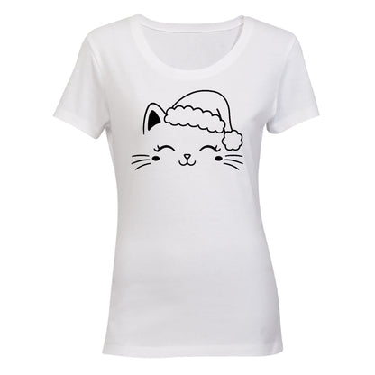 Christmas Cat - Ladies - T-Shirt - BuyAbility South Africa