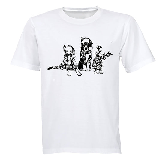 Christmas Dogs - Adults - T-Shirt - BuyAbility South Africa