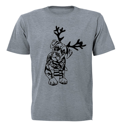Christmas Reindeer Dog - Kids T-Shirt - BuyAbility South Africa
