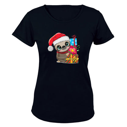 Christmas Sloth - Ladies - T-Shirt - BuyAbility South Africa