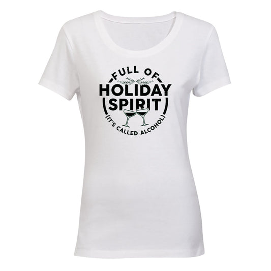 Christmas Spirit - Alcohol - Ladies - T-Shirt - BuyAbility South Africa