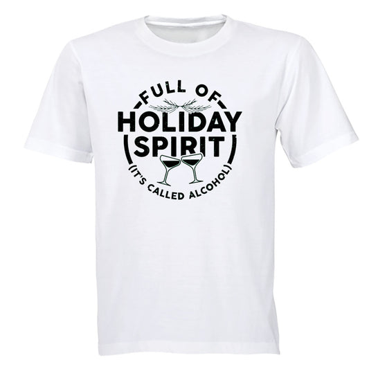 Christmas Spirit - Alcohol - Adults - T-Shirt - BuyAbility South Africa