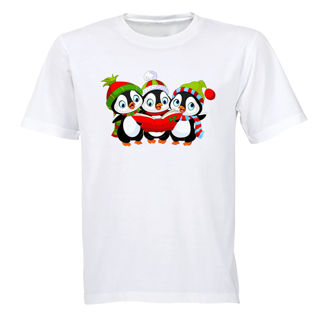 Christmas Carol Penguins - Kids T-Shirt - BuyAbility South Africa