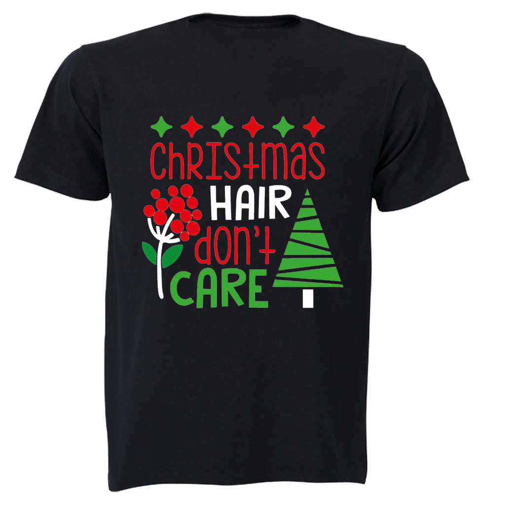 Christmas Hair, Don't Care - Kids T-Shirt - BuyAbility South Africa