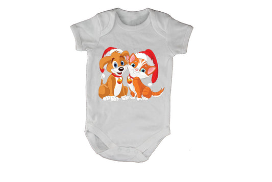 Christmas Kitten & Puppy - Baby Grow - BuyAbility South Africa