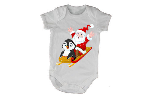Christmas Penguin with Santa - Baby Grow - BuyAbility South Africa