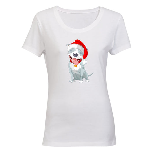 Christmas Pitbull - Ladies - T-Shirt - BuyAbility South Africa