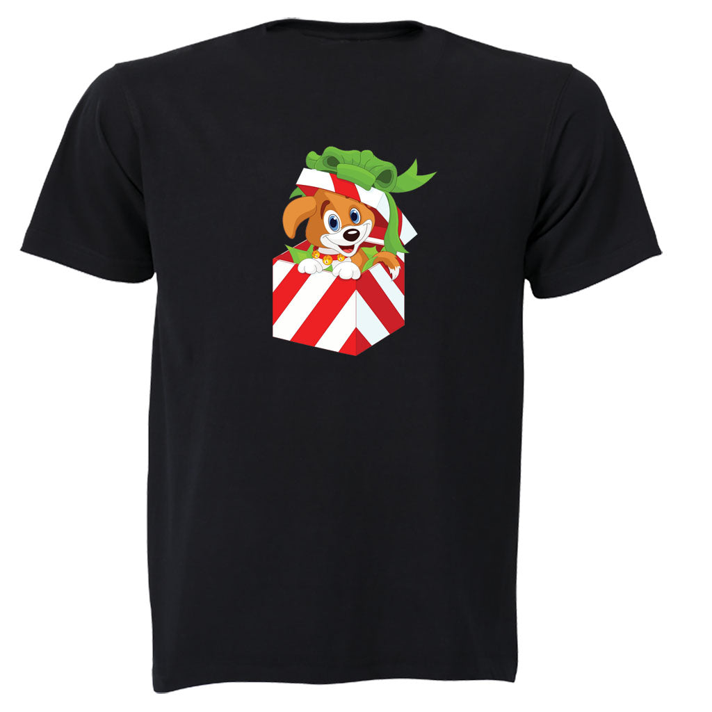 Christmas Puppy Gift - Kids T-Shirt - BuyAbility South Africa