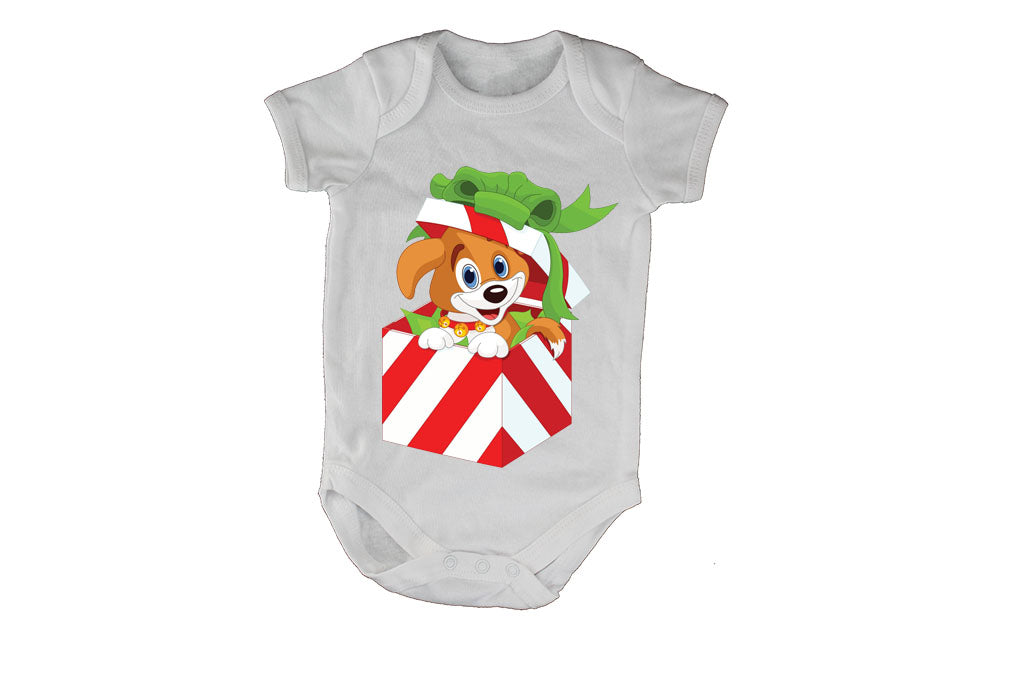 Christmas Puppy Gift - Baby Grow - BuyAbility South Africa