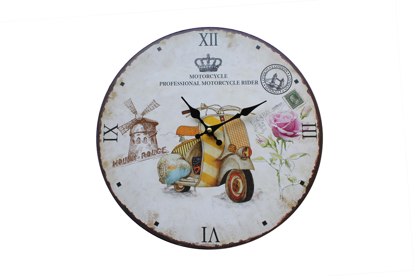 Professional Motorcycle Rider, Country-side – Themed Wall Clock - BuyAbility South Africa