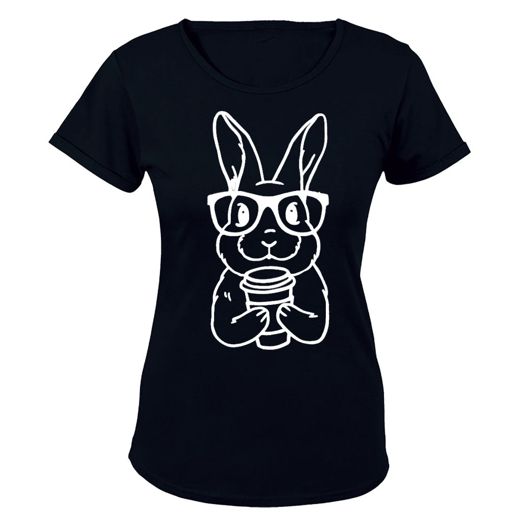 Coffee Bunny - Easter - Ladies - T-Shirt - BuyAbility South Africa