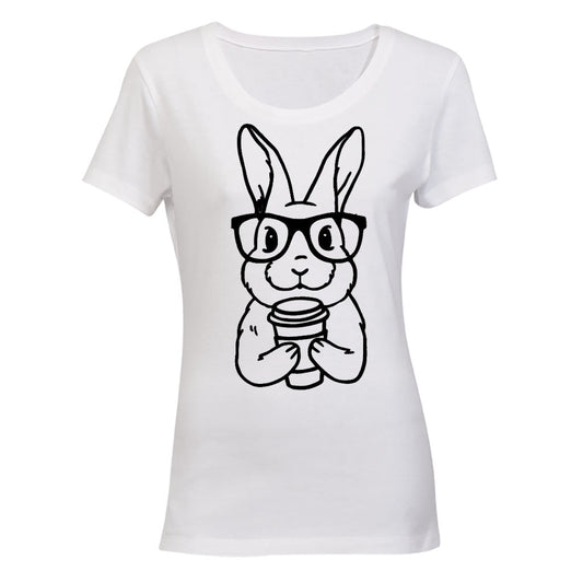 Coffee Bunny - Easter - Ladies - T-Shirt - BuyAbility South Africa