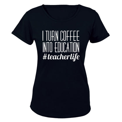 Coffee into Education - Ladies - T-Shirt - BuyAbility South Africa