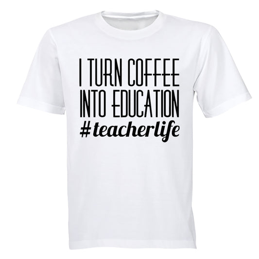 Coffee into Education - Adults - T-Shirt - BuyAbility South Africa