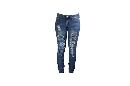 Jeans with Colourful Rip - BuyAbility South Africa