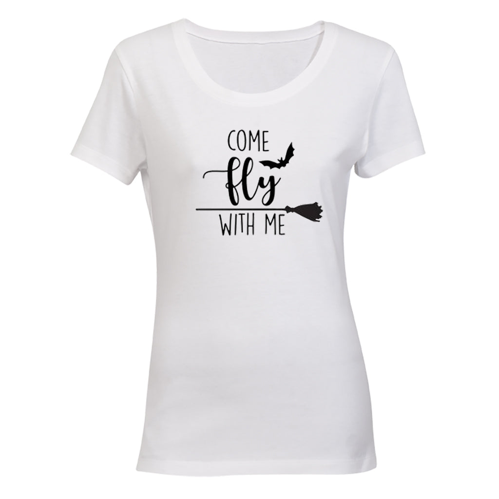 Come Fly With Me - Halloween - Ladies - T-Shirt - BuyAbility South Africa