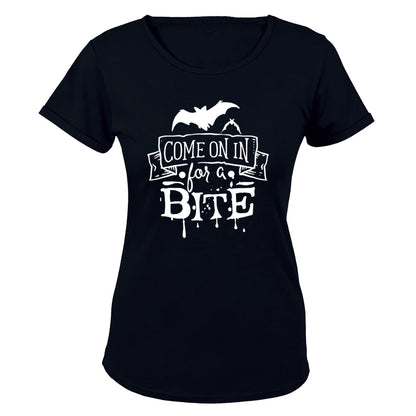 Come In For A Bite - Halloween - Ladies - T-Shirt - BuyAbility South Africa