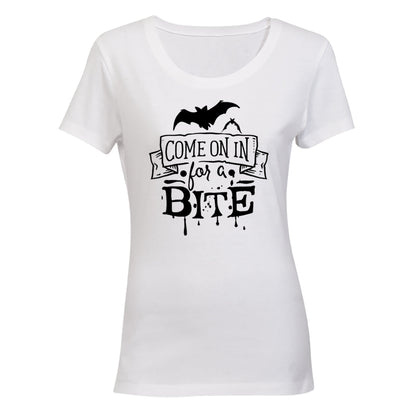 Come In For A Bite - Halloween - Ladies - T-Shirt - BuyAbility South Africa