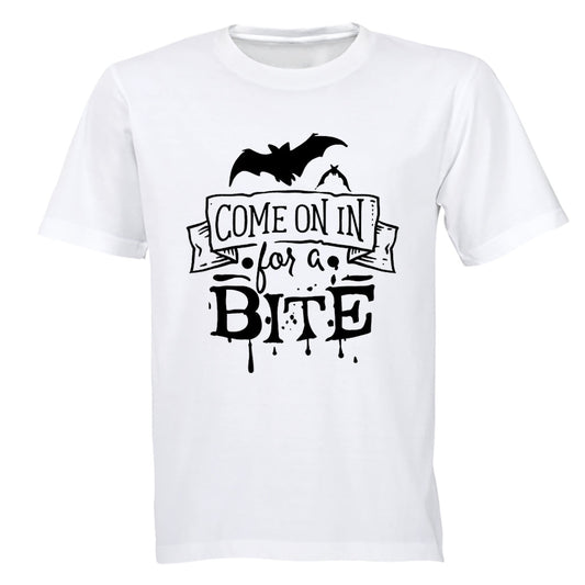 Come In For A Bite - Halloween - Adults - T-Shirt - BuyAbility South Africa