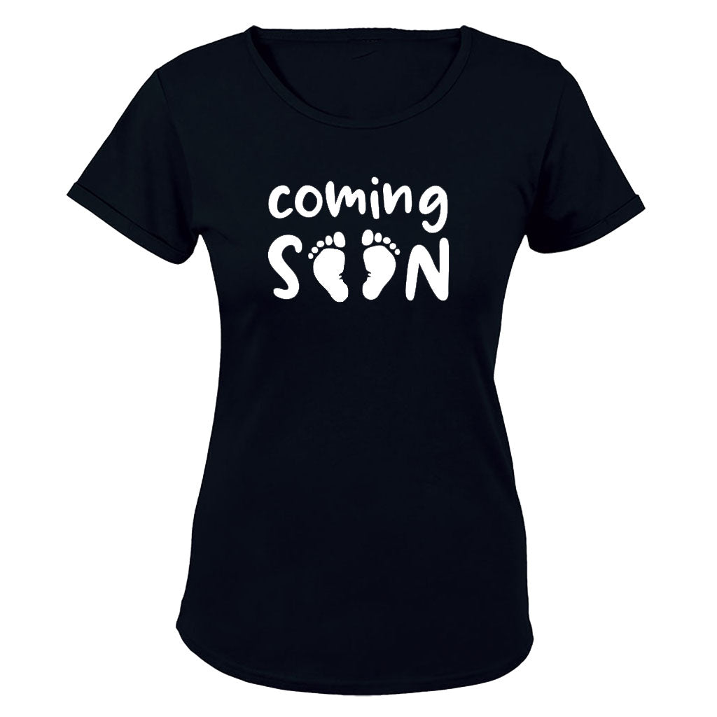 Coming Soon - Little Feet - Ladies - T-Shirt - BuyAbility South Africa