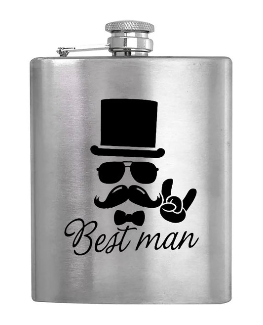 Cool Best Man - Hip Flask