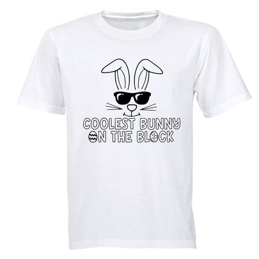 Coolest Bunny on the Block - Easter - Kids T-Shirt - BuyAbility South Africa