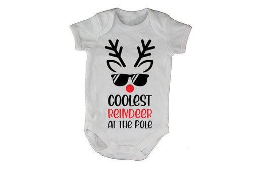 Coolest Reindeer - Christmas - Baby Grow - BuyAbility South Africa
